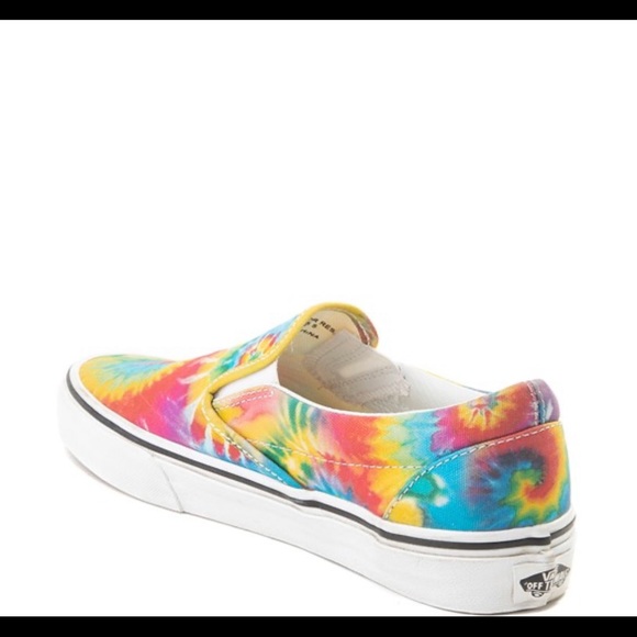 Unisex Vans Slip On Tie Dye Skate Shoe Multi color - Picture 8 of 15